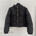 Black Hooded Puffer Jacket
