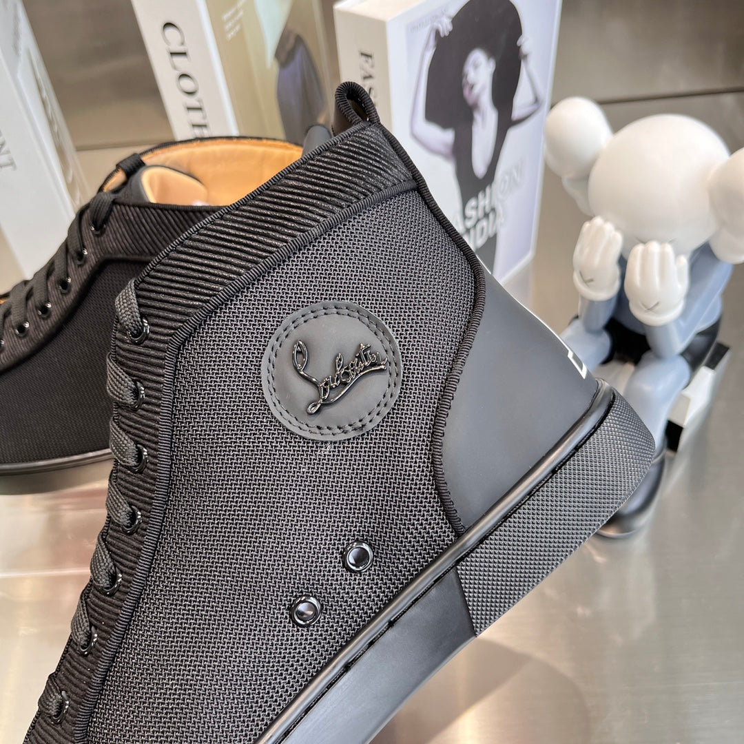 High-Top Studded Sneakers