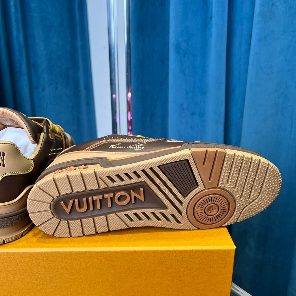 Premium Color-Matched Leather Sneakers