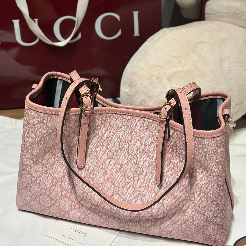 Emblem Small Tote Bag Light Pink