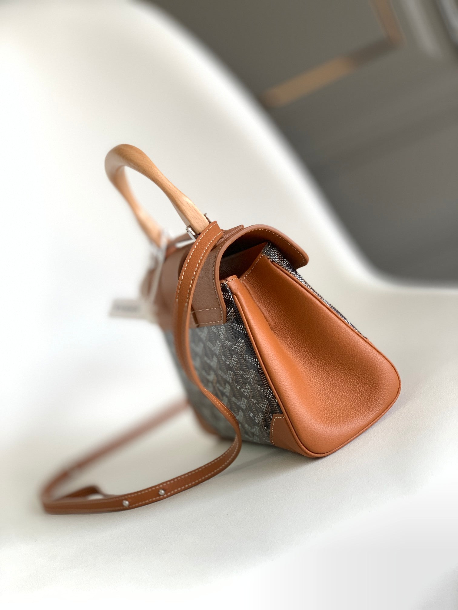 Classic Pattern Top Handle Bag