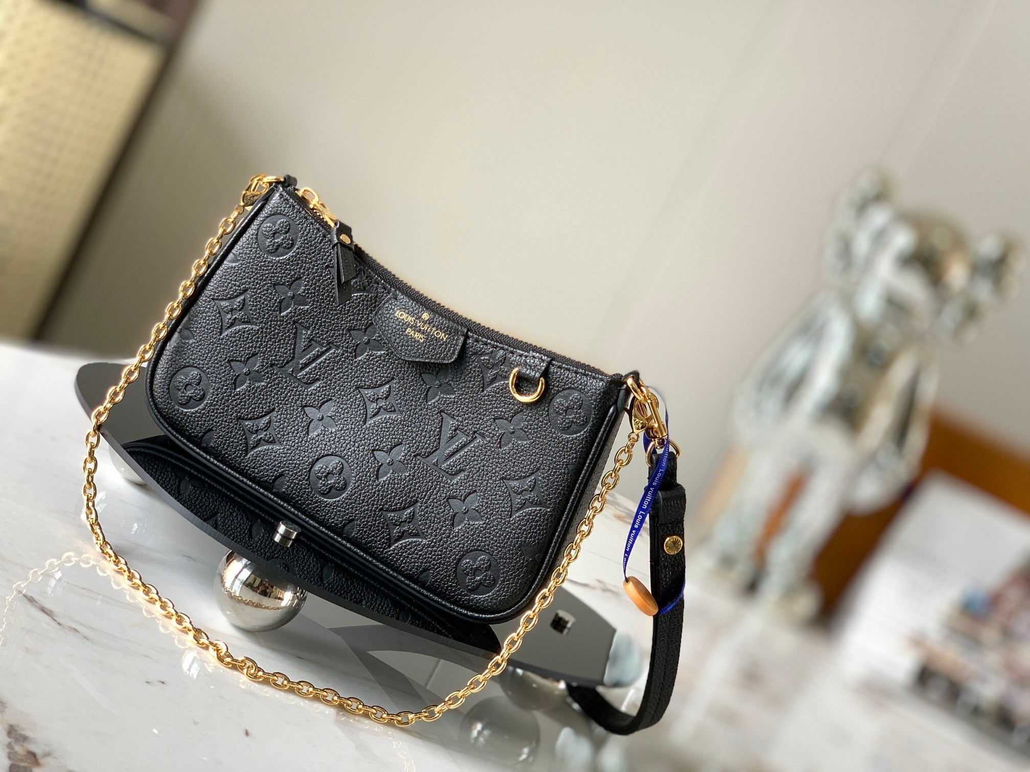 Embossed Leather Shoulder Bag